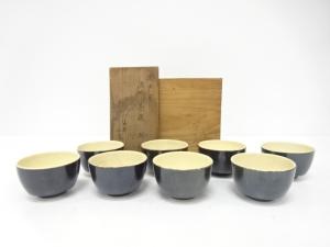 油滴釉　汲出　8客揃